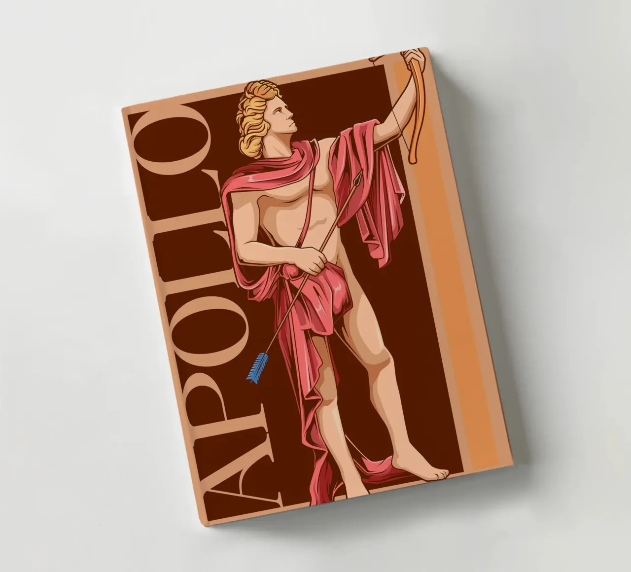 APOLLO - Bow carrier with a serious face notebook by pixelbull - medieval art and more
