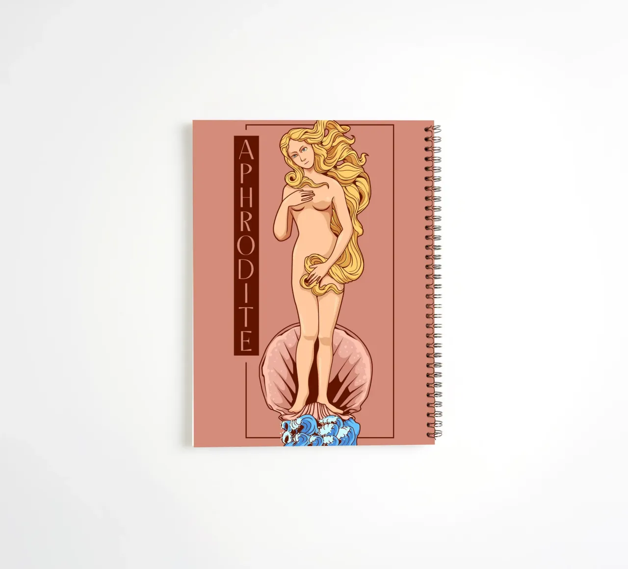 APHRODITE - La bellezza sul guscio diario ad anelli da pixelbull - medieval art and more