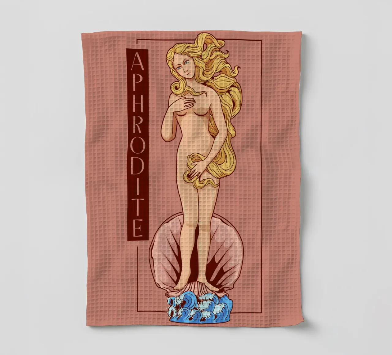 APHRODITE - La bellezza sul guscio canovaccio da cucina da pixelbull - medieval art and more