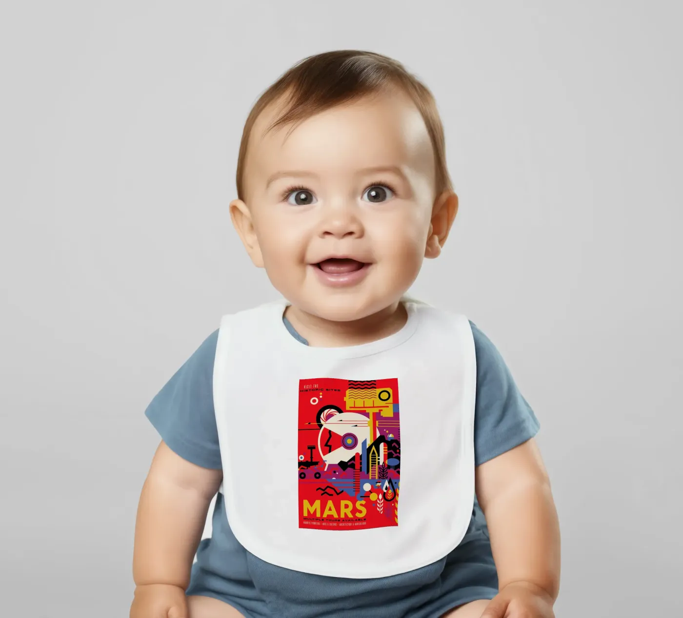 Mars baby bib by Studio One