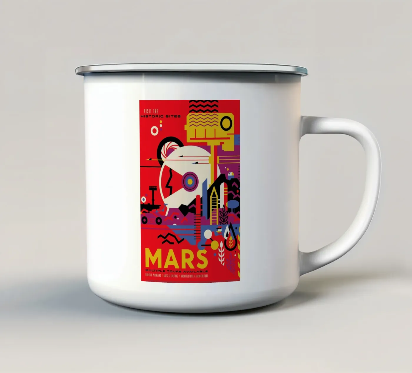 Mars emaille mok van Studio One