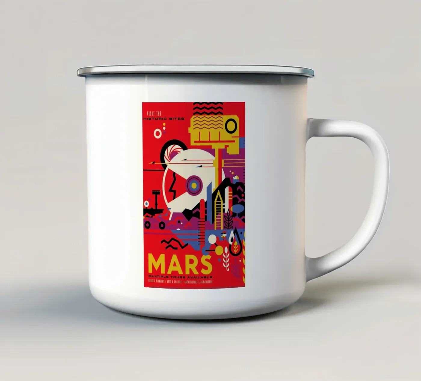 Mars emaille mok van Studio One