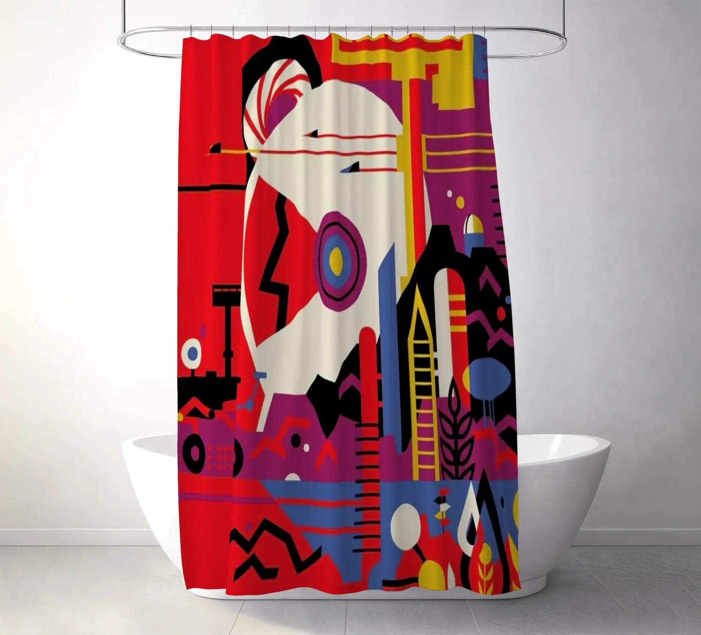 Mars douchegordijn van Studio One