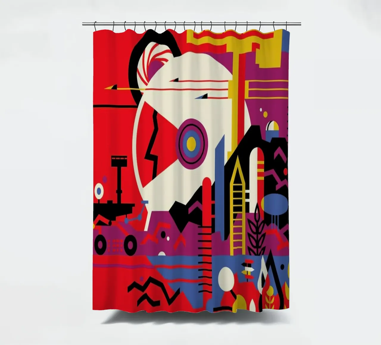 Mars Duschvorhang von Studio One