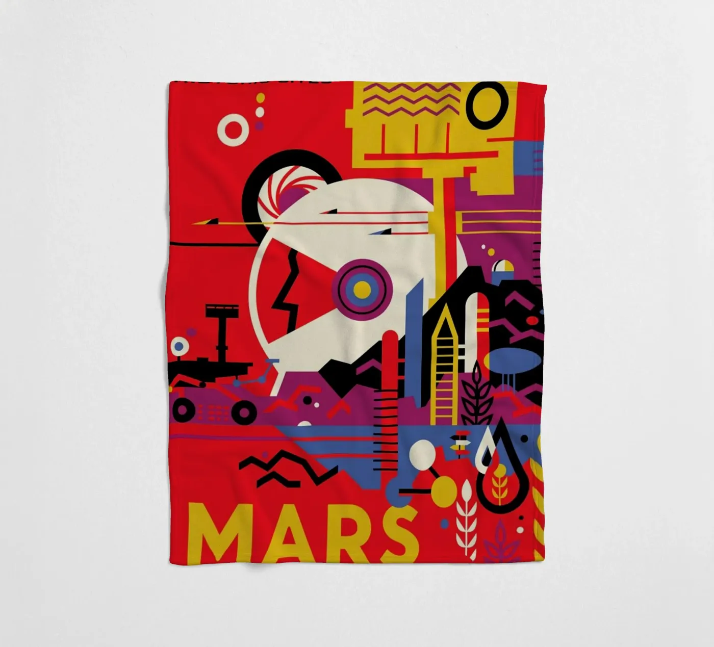 Mars Fleecedecke von Studio One