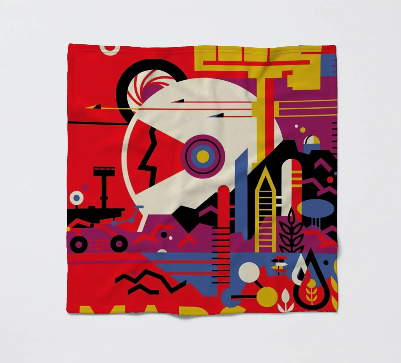 Mars Fleecedecke von Studio One