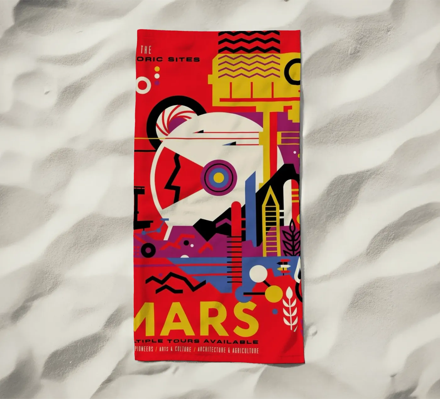 Mars Strandtuch von Studio One
