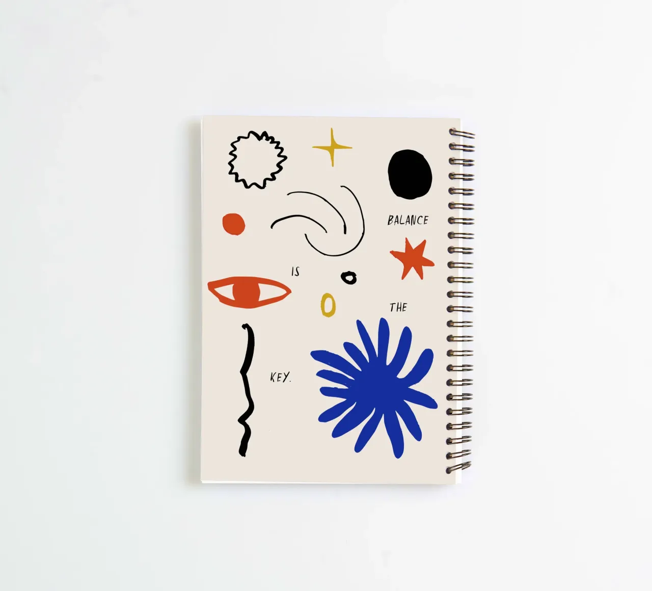 Kind Notes (Balance) spiral notebook by treechild