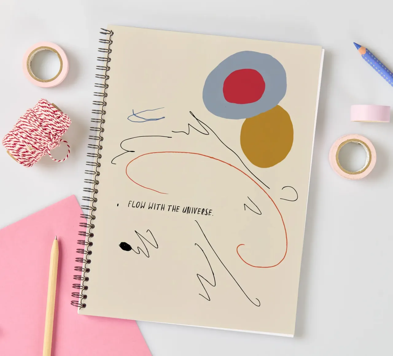 Kind Notes (Flow With The Universe) diario ad anelli da treechild