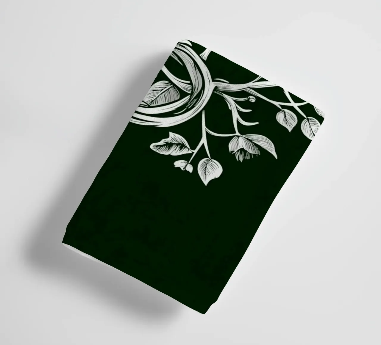 White raven with clover on branch towel by pixelbull - medieval art and more