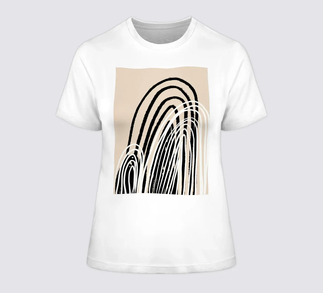 Serie minimalista no.1 women's fitted t-shirt by Froilein Juno