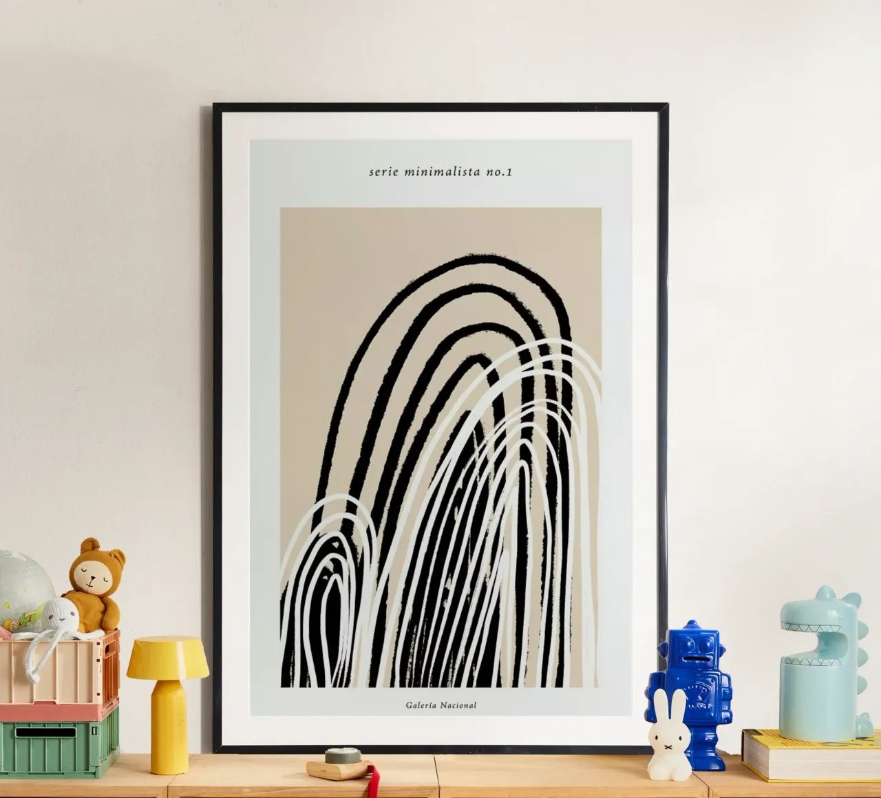 Serie minimalista no.1 poster con telaio in plastica da Froilein Juno