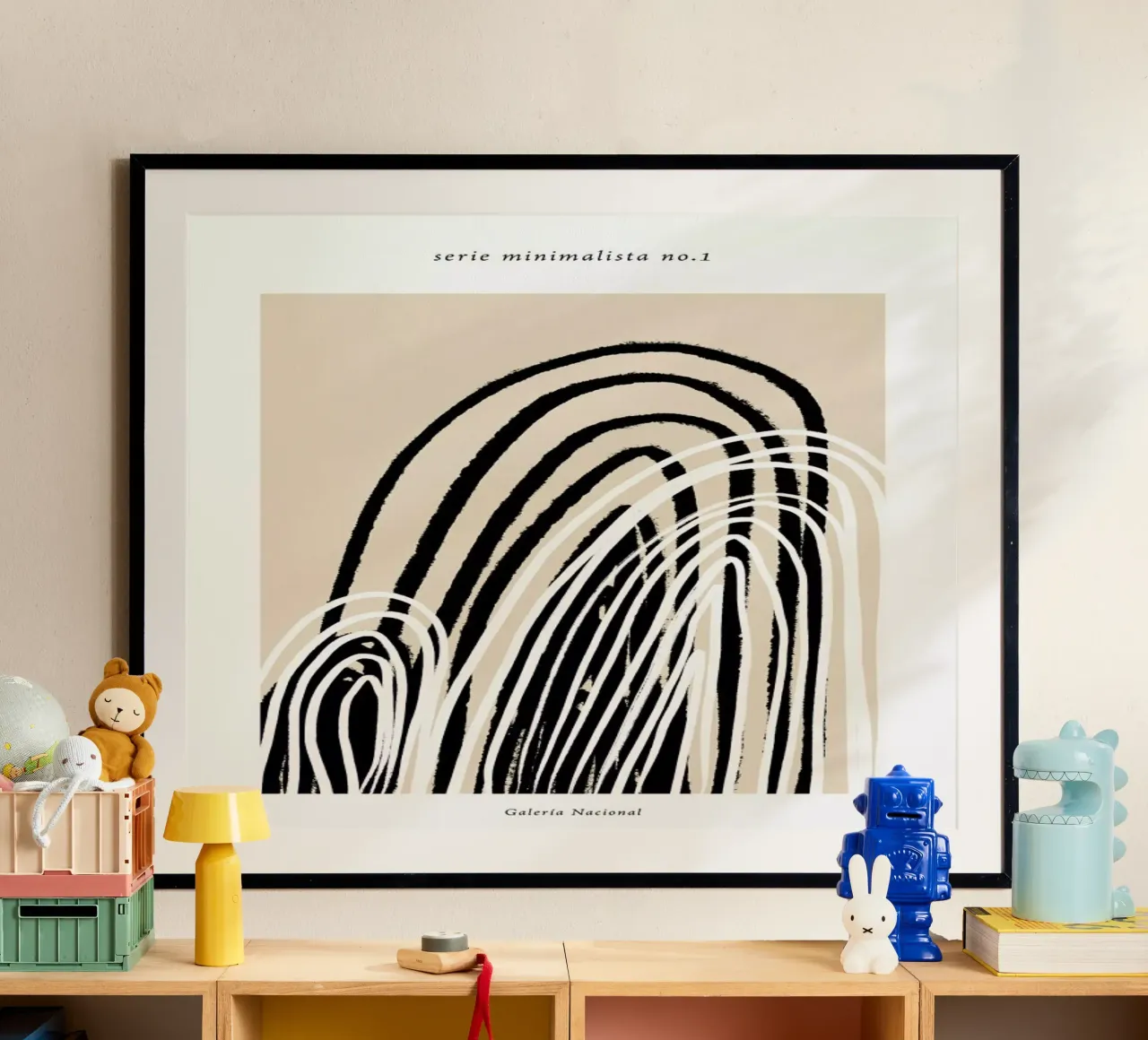 Serie minimalista no.1 poster con telaio in plastica da Froilein Juno