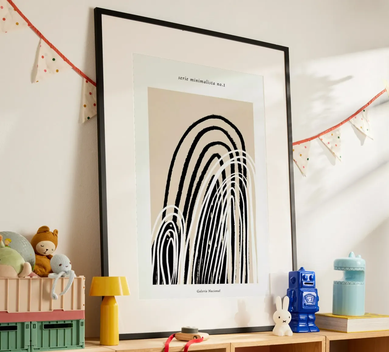 Serie minimalista no.1 poster con telaio in plastica da Froilein Juno