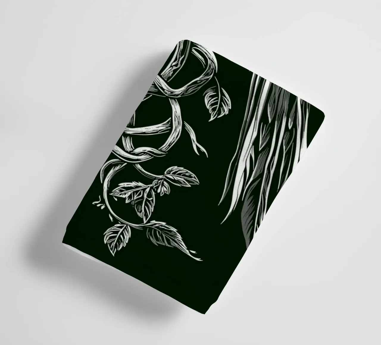 Raven with shamrock on a dark branch towel by pixelbull - medieval art and more