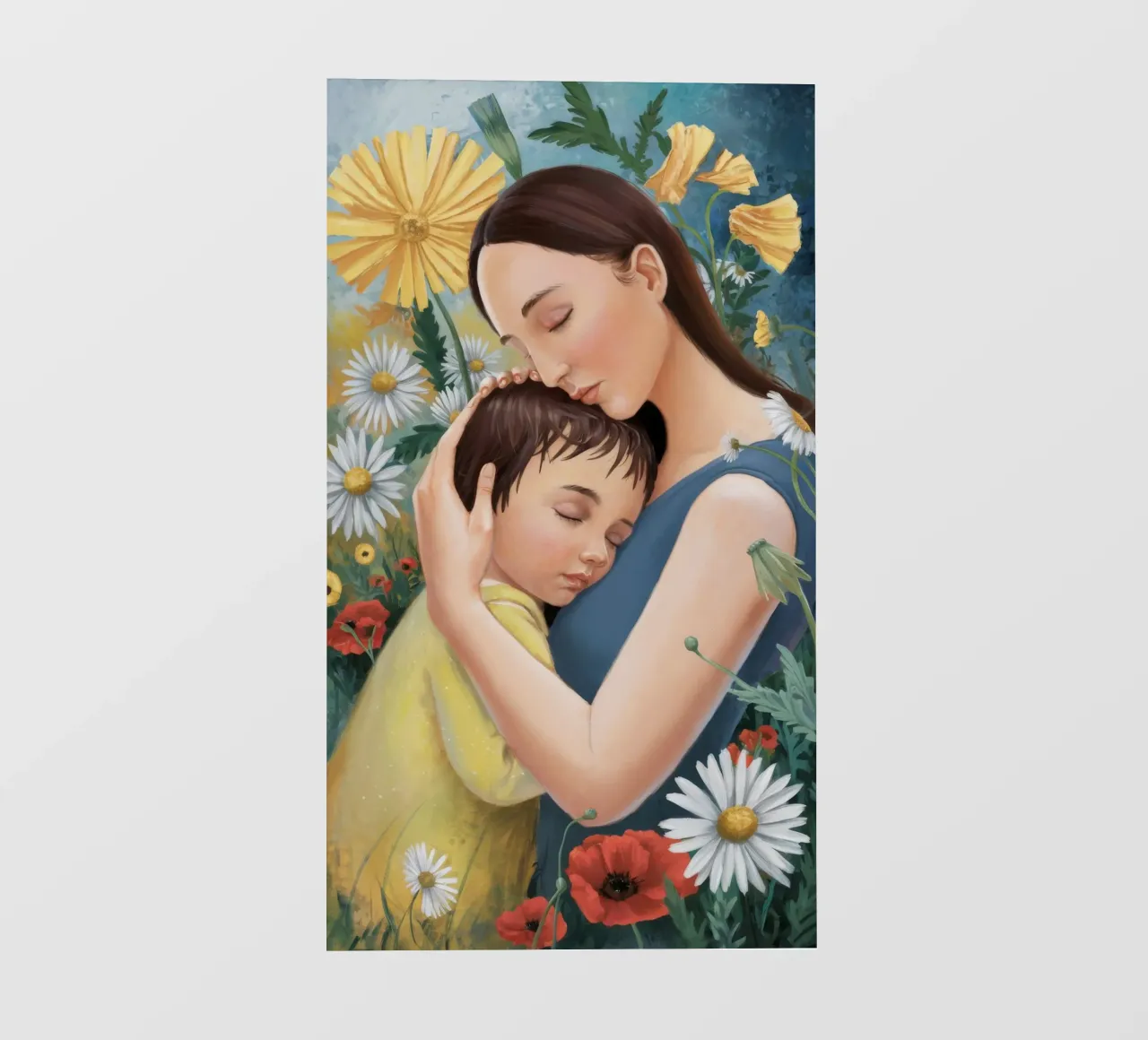 Bloemen omhelzing fotobehang van Twilight Muse