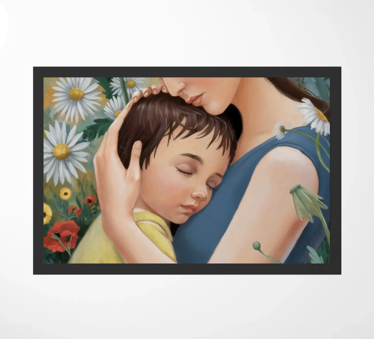Floral Embrace doormat by Twilight Muse