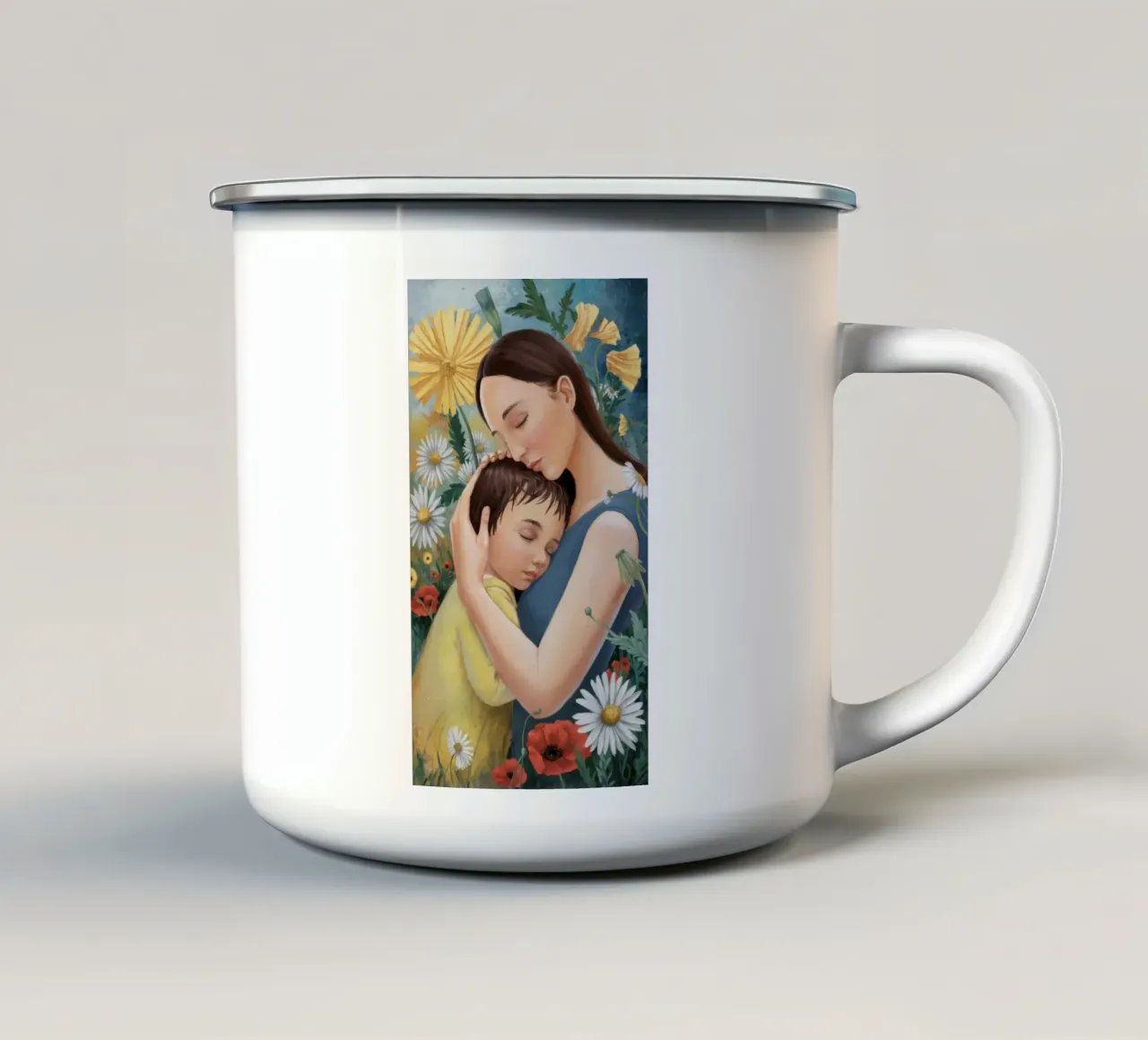 Abbraccio floreale tazza in smalto da Twilight Muse