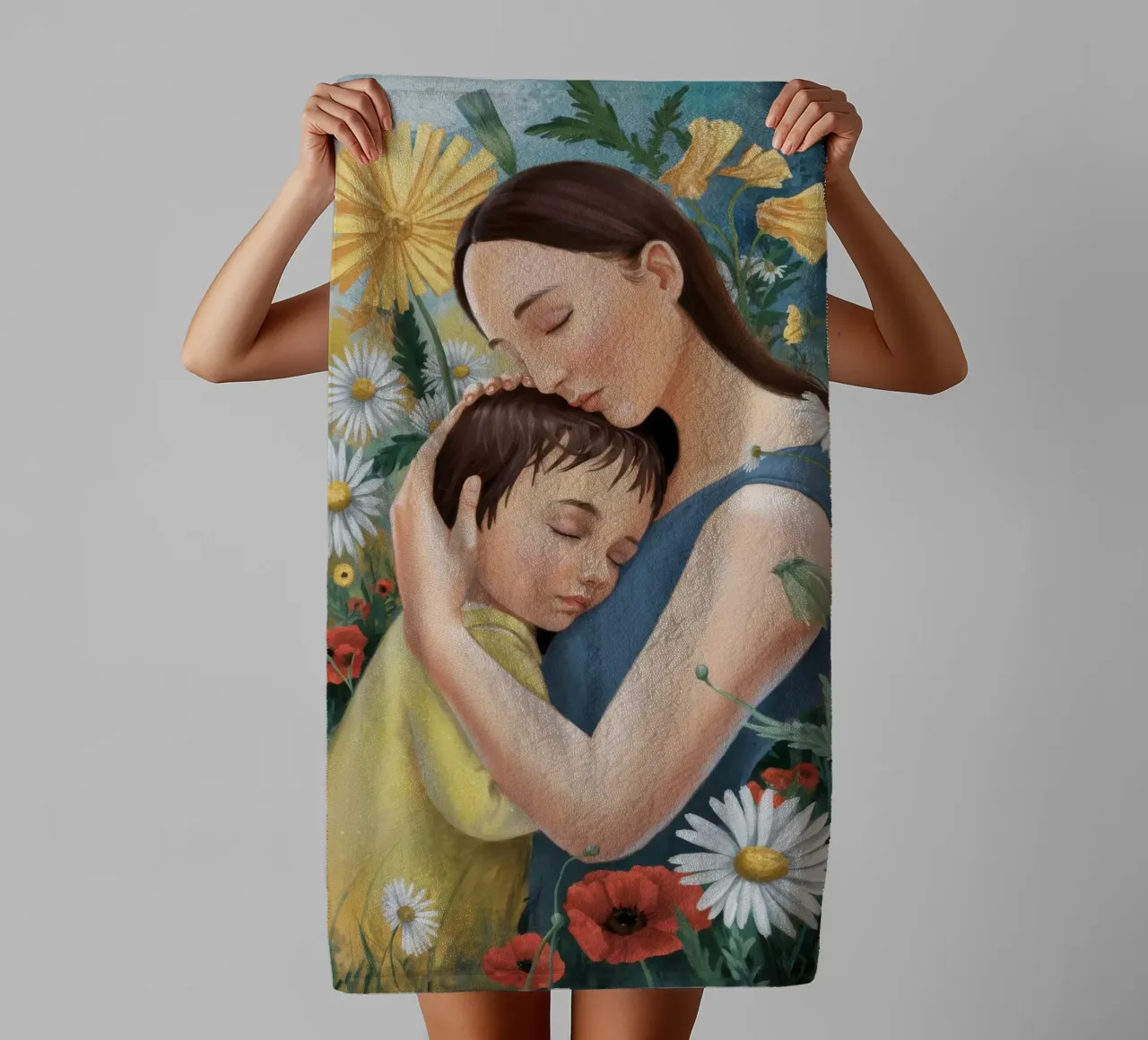 Blumige Umarmung Handtuch von Twilight Muse