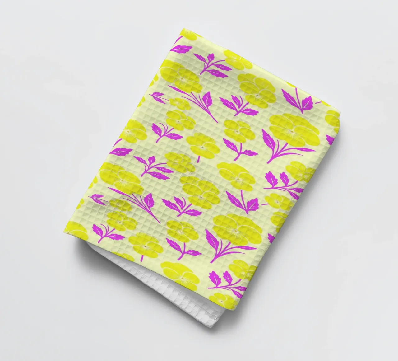 Pensées jaunes torchon de SilverPegasus