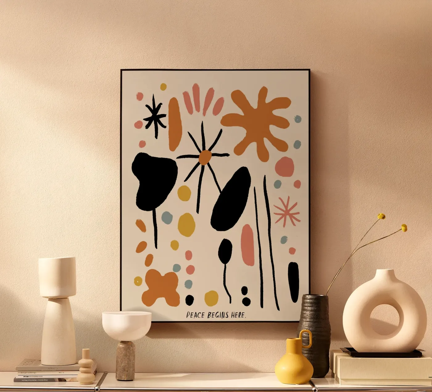 Kind Notes (Peace begins) plexiglass da treechild