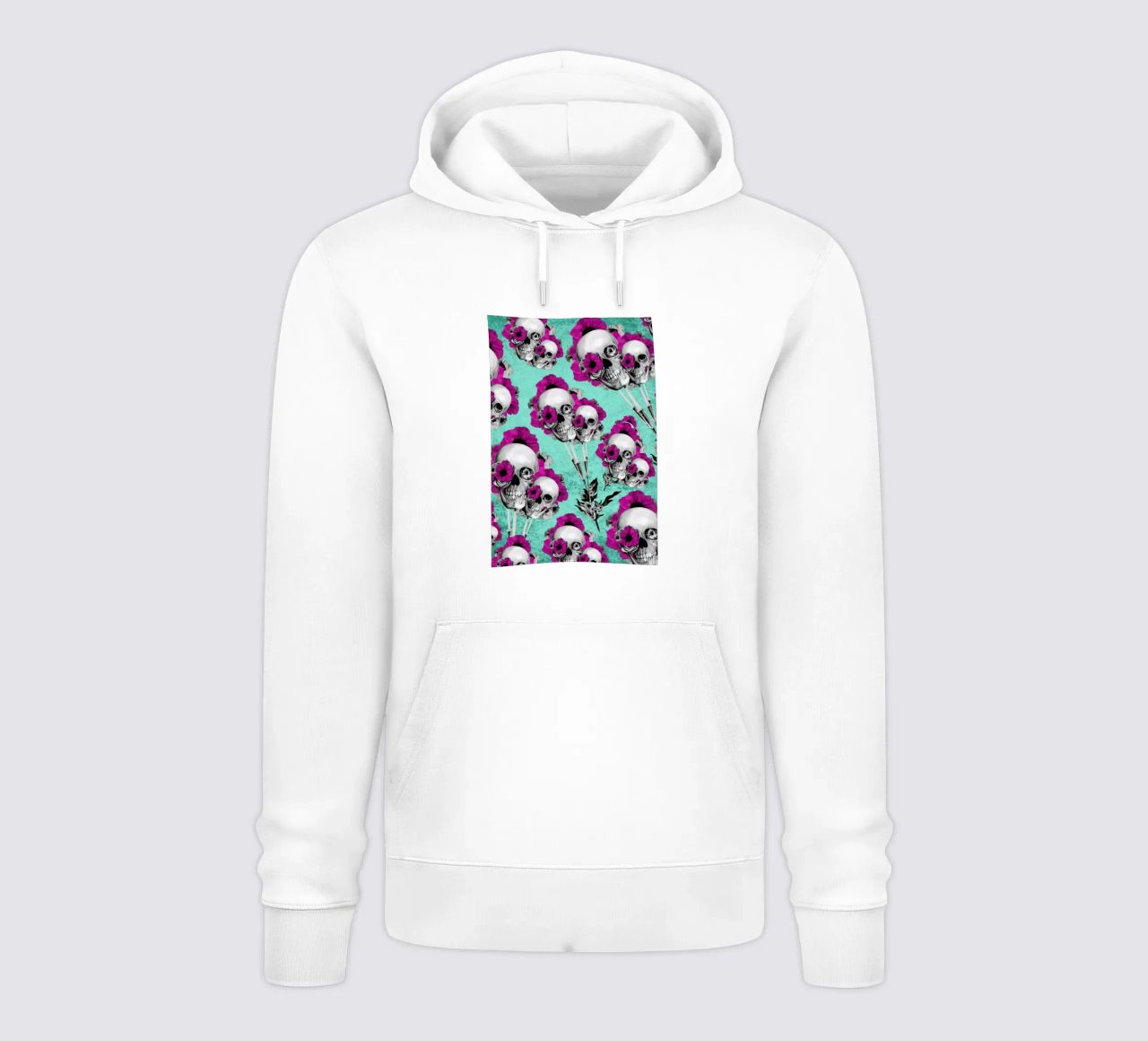 Skulls and Poppies Pattern felpa con cappuccio da Kristy Patterson