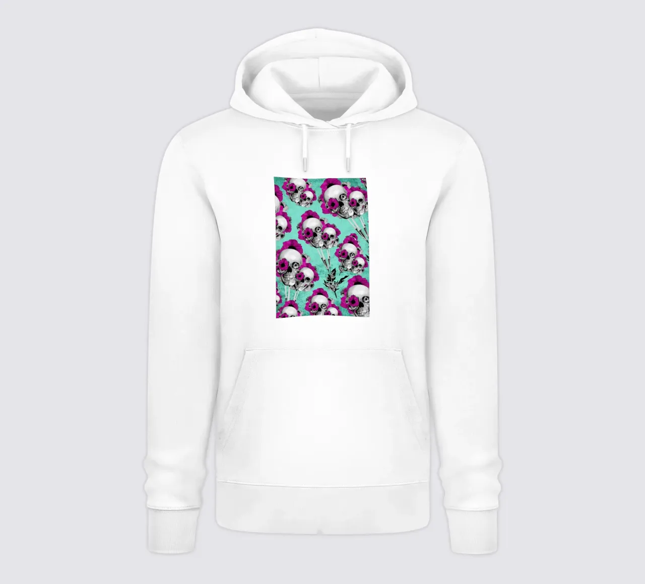 Skulls and Poppies Pattern Hoodie von Kristy Patterson