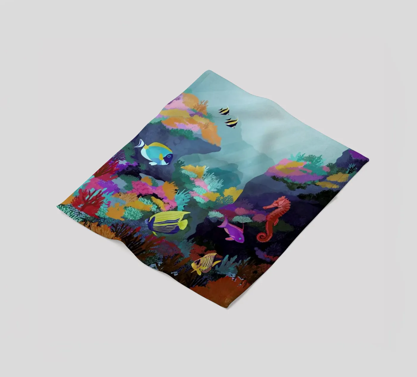 Beyond The Waves Fleecedecke von Goed Blauw