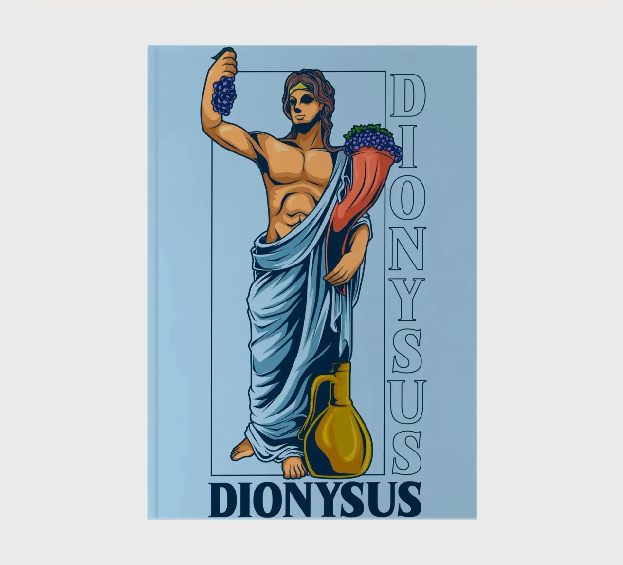 DIONYSUS avec vin et corne d'abondance carnet de notes de pixelbull - medieval art and more