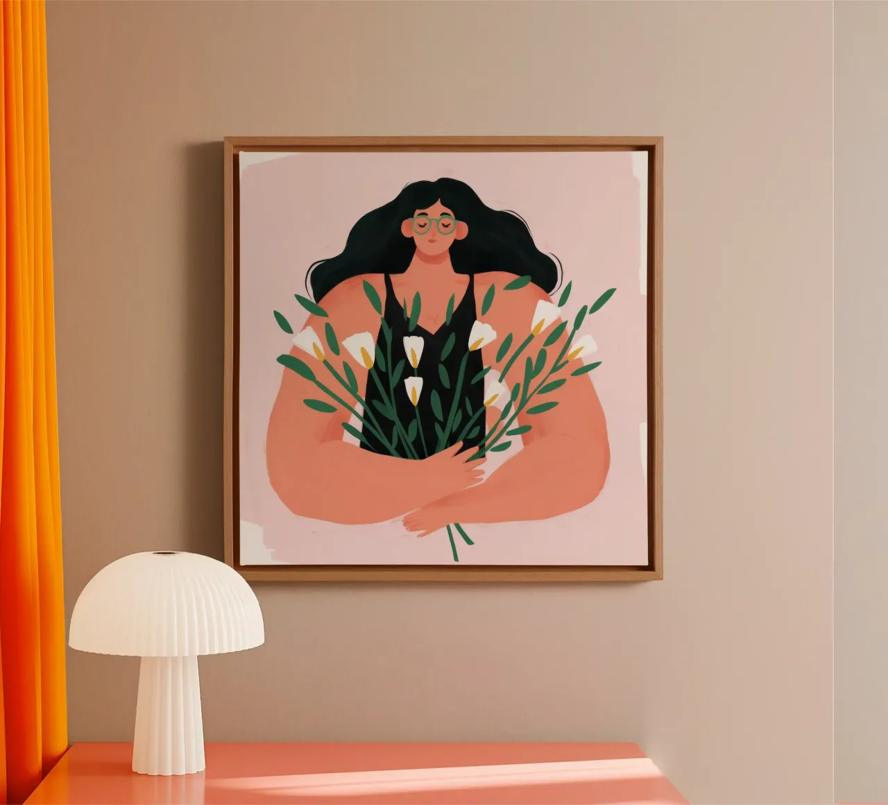 Nature's Hug canvas with Floater frame by Twilight Muse