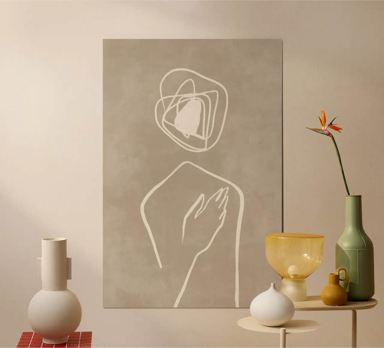 Minimal Matter Series No 01 poster avec cadre en aluminium de treechild