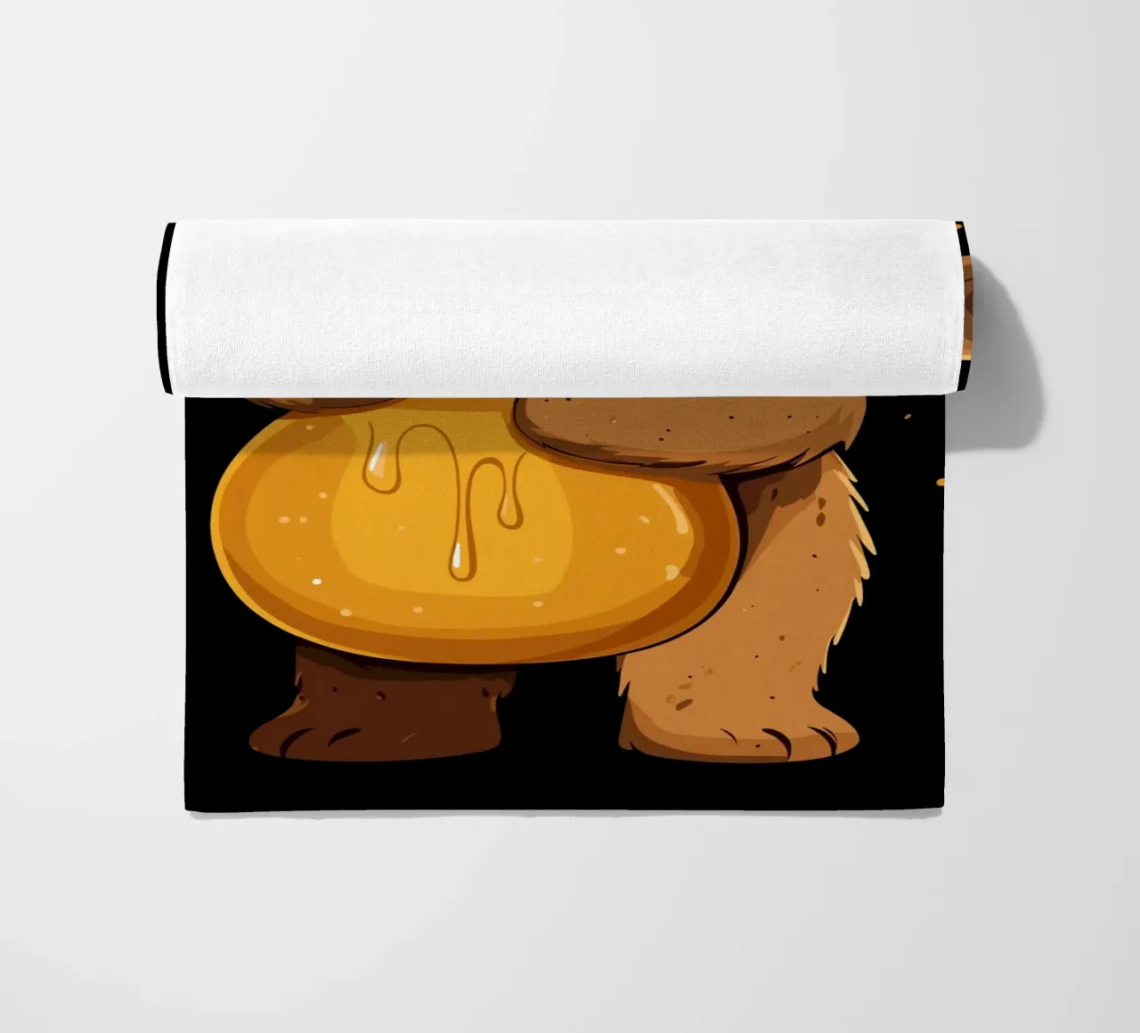 Orso con vaso di miele telo mare da pixelbull - medieval art and more