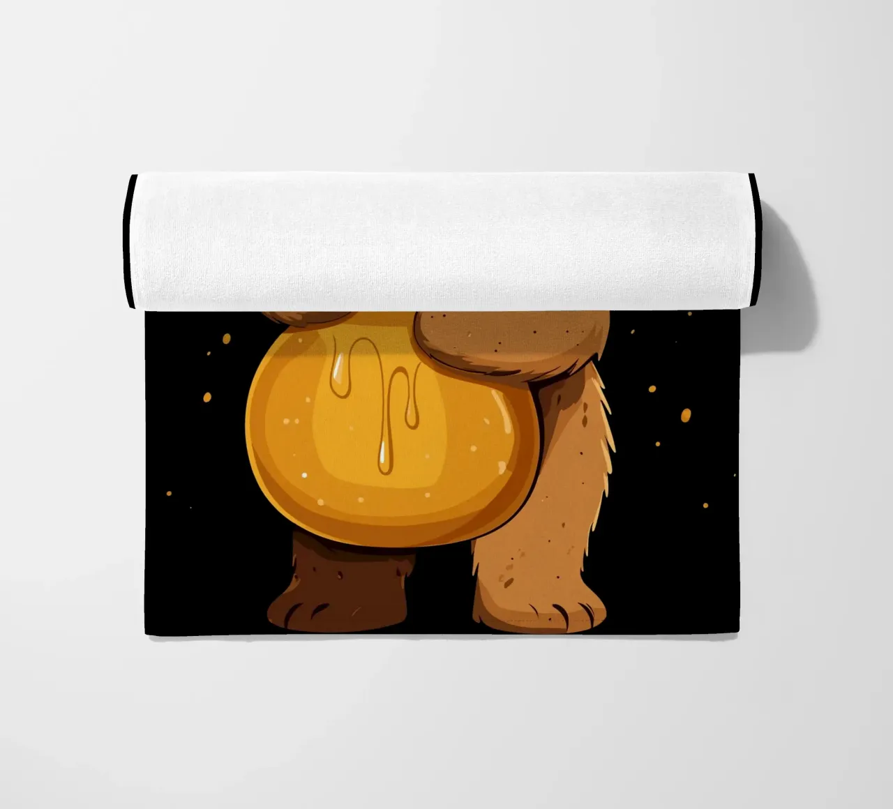 Orso con vaso di miele telo mare da pixelbull - medieval art and more