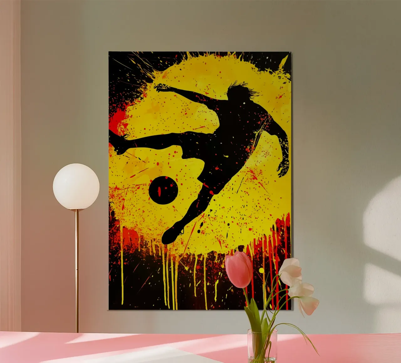 Silhouette at the Sepak Takraw shot alu-dibond by pixelbull - medieval art and more