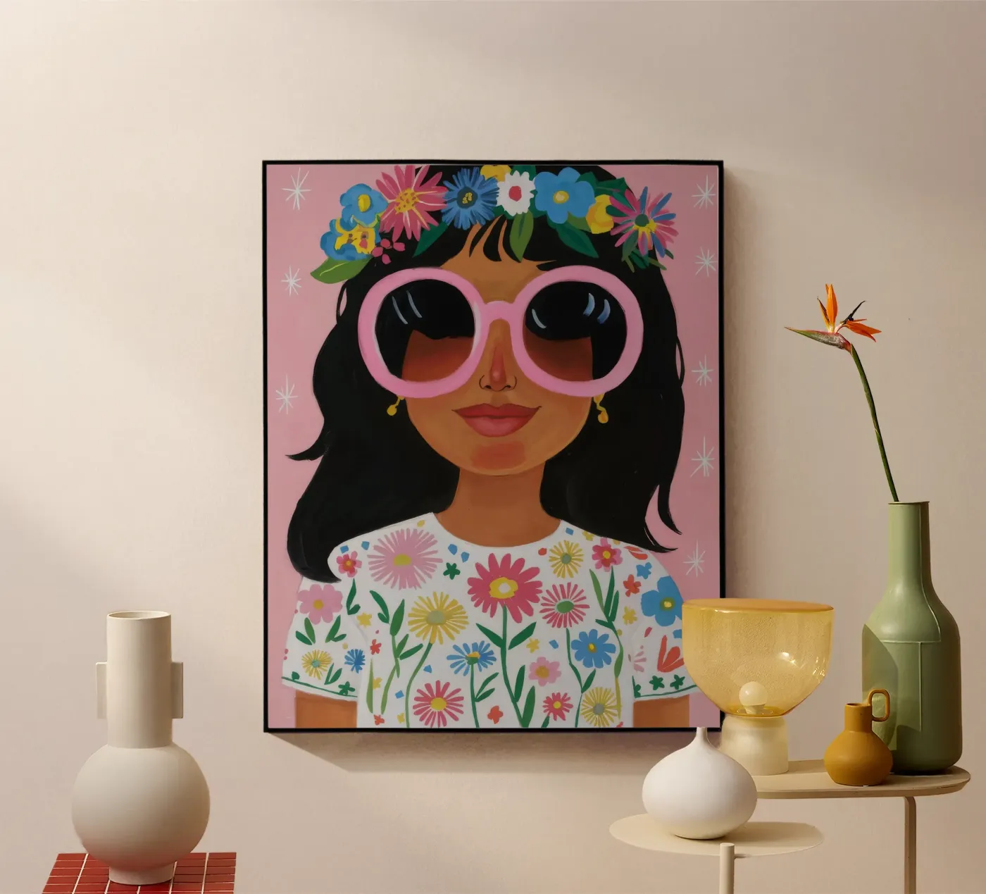 Corona floreale plexiglass da Twilight Muse