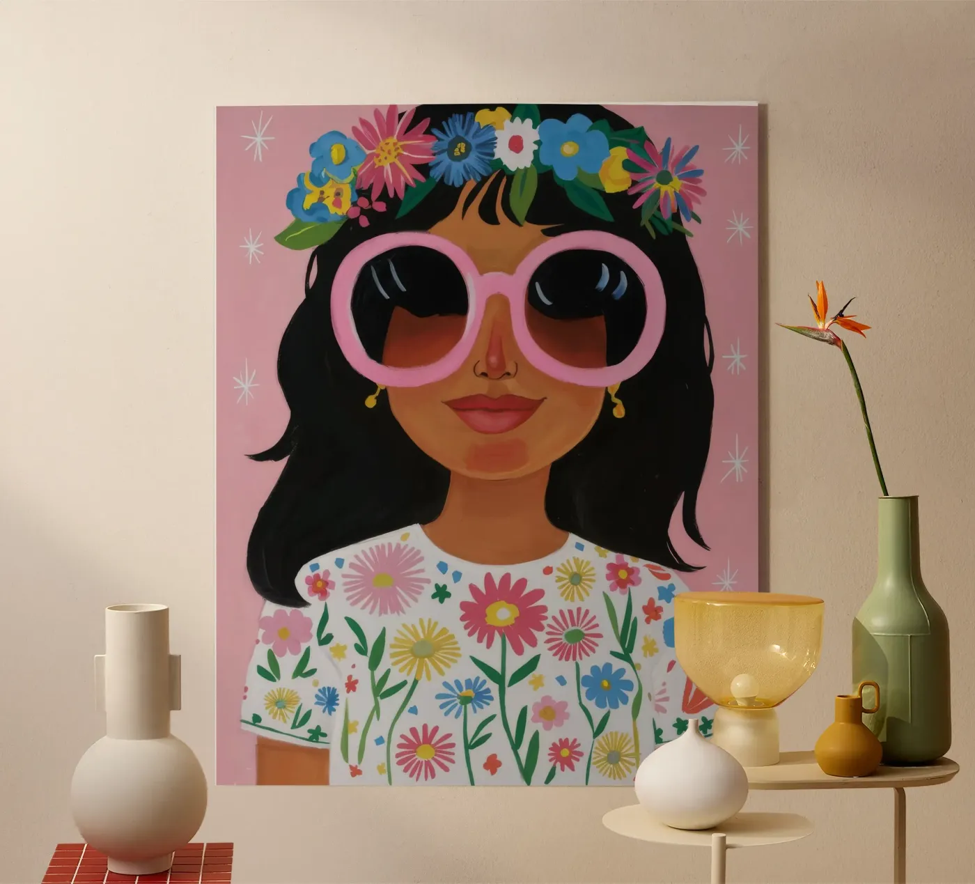 Corona floreale plexiglass da Twilight Muse