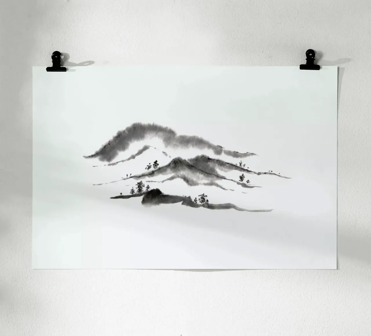 Distant Hills II carta hahnemühle da Flora & Fauna