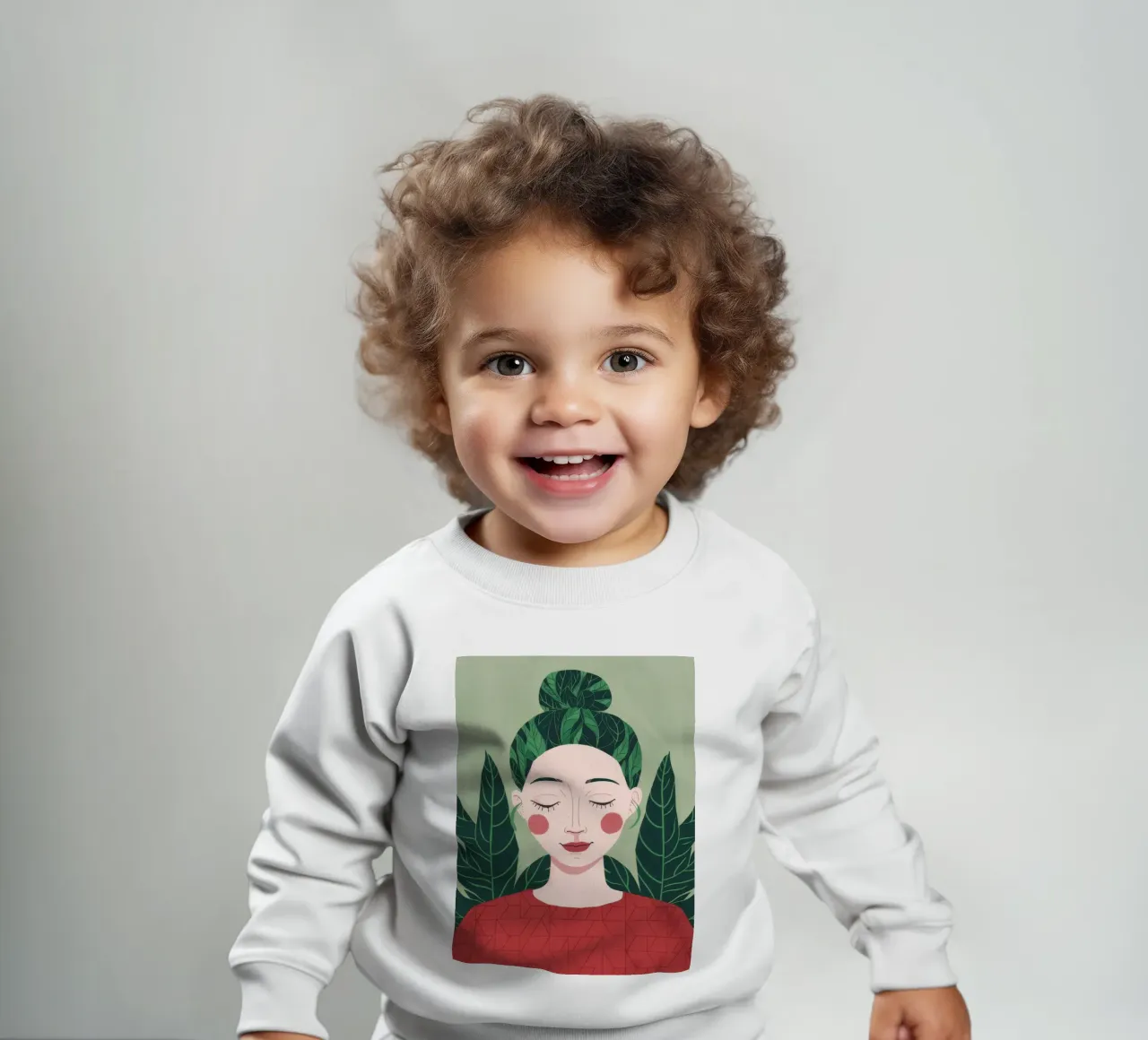 Green Serenity baby sweatshirt by Twilight Muse