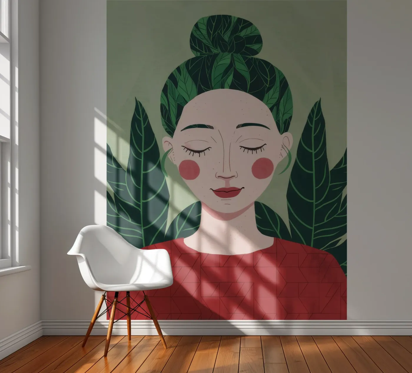 Groene rust fotobehang van Twilight Muse