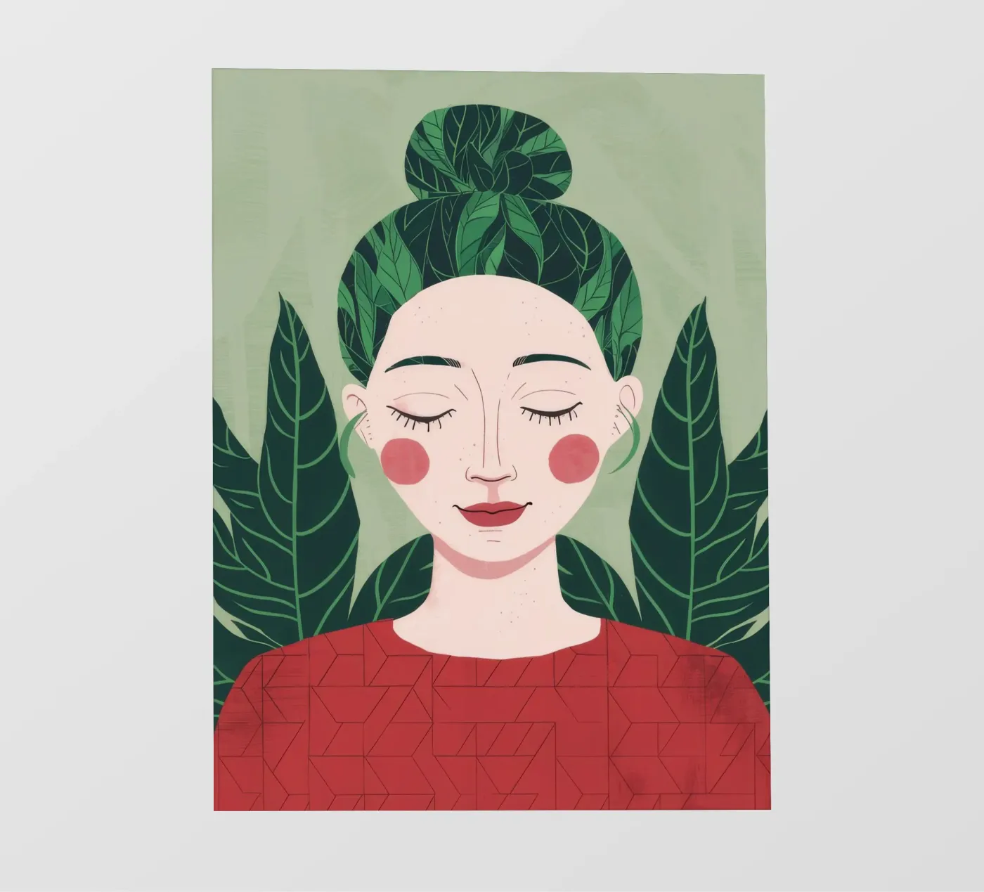 Groene rust fotobehang van Twilight Muse