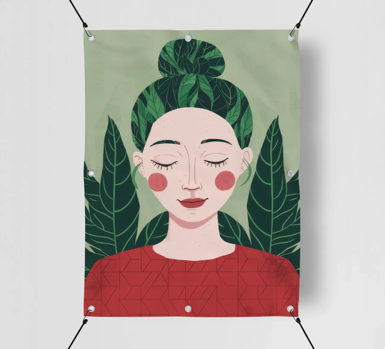 Groene rust pvc-zeil van Twilight Muse