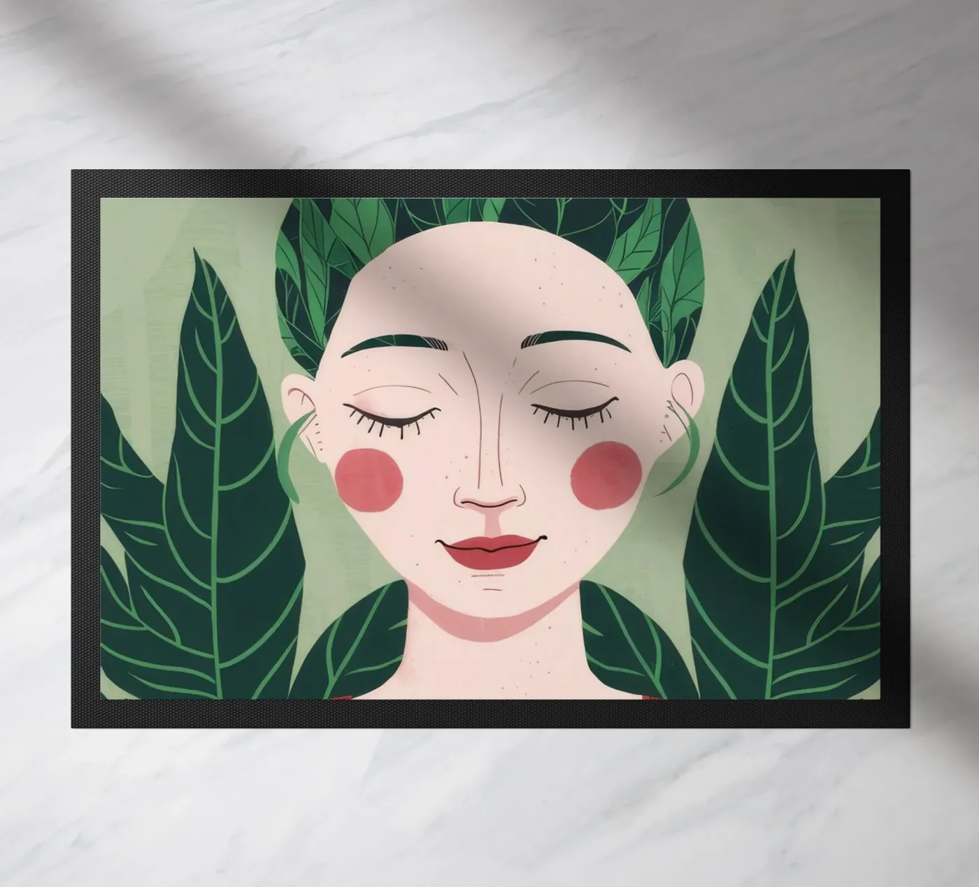 Groene rust deurmat van Twilight Muse