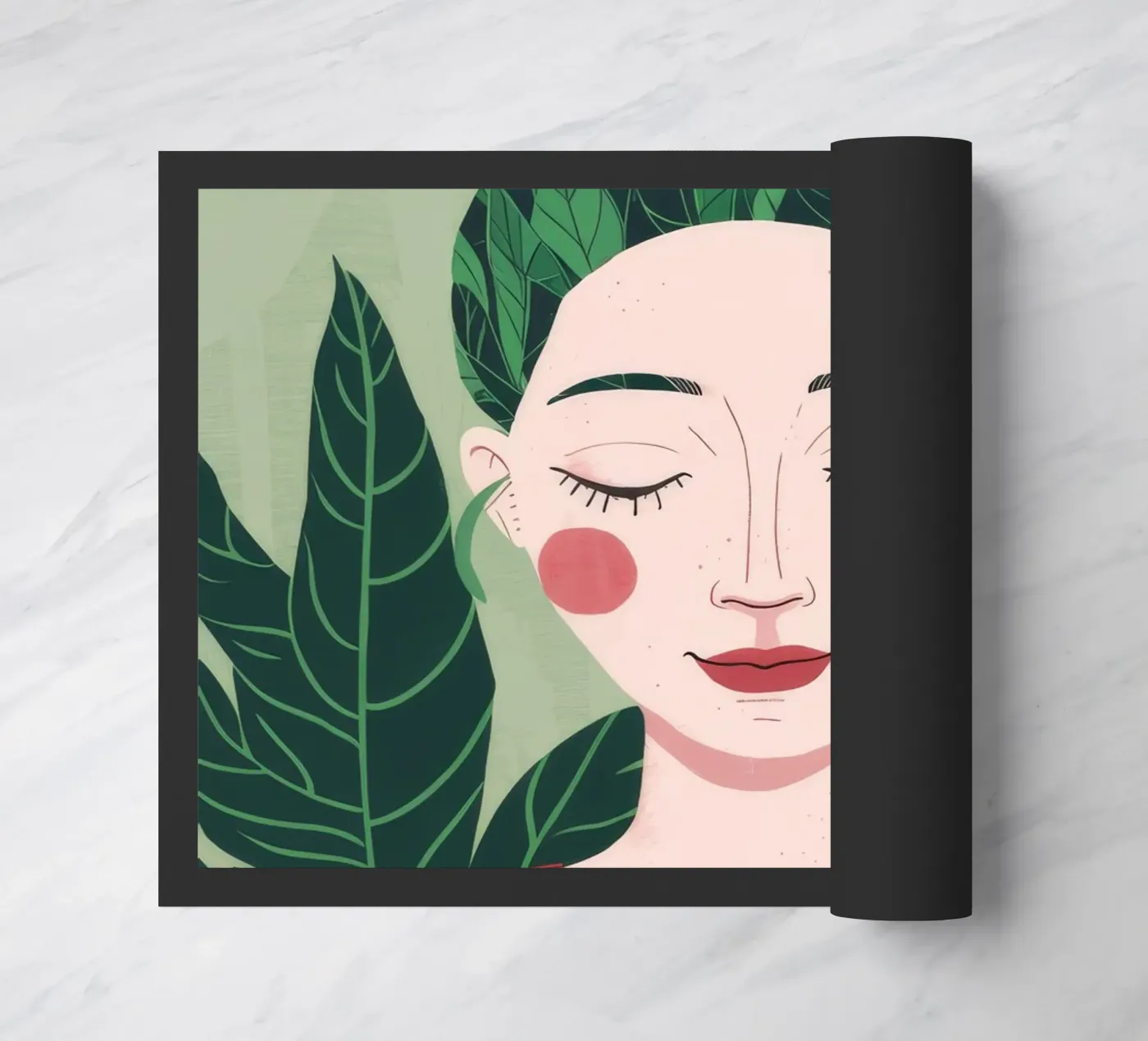 Groene rust deurmat van Twilight Muse