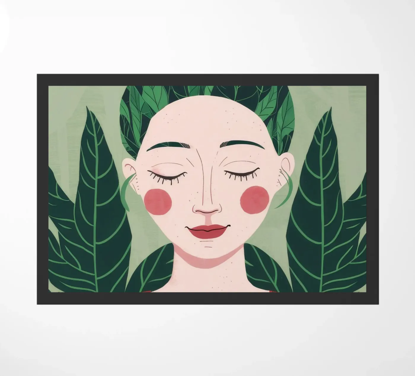 Groene rust deurmat van Twilight Muse