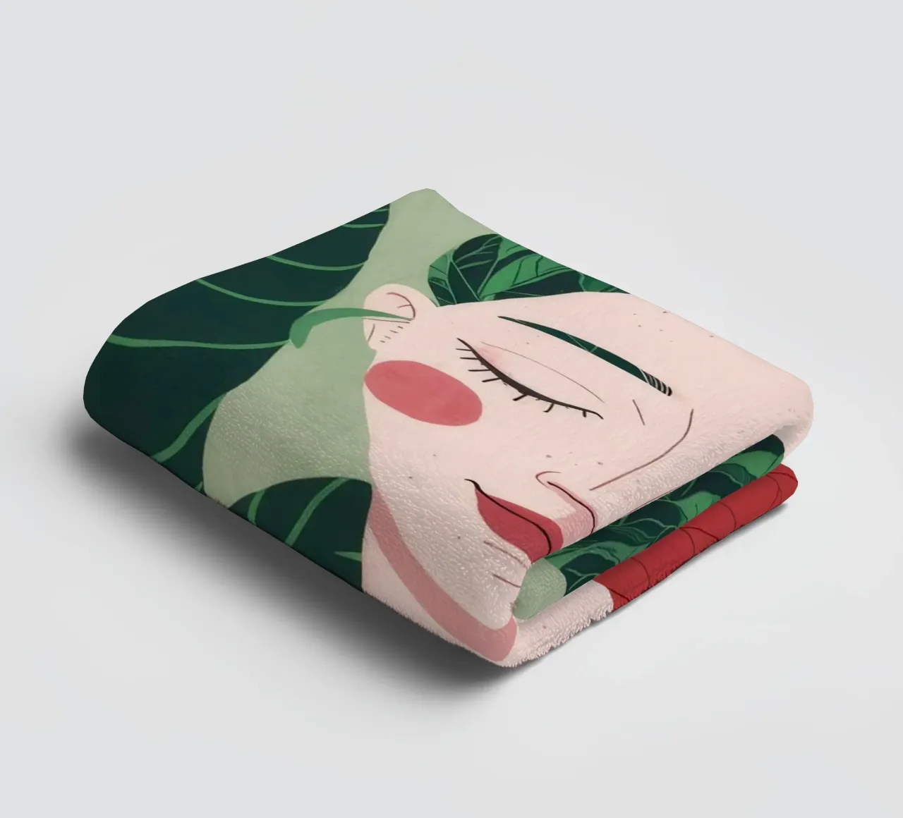 Groene rust badhanddoek van Twilight Muse