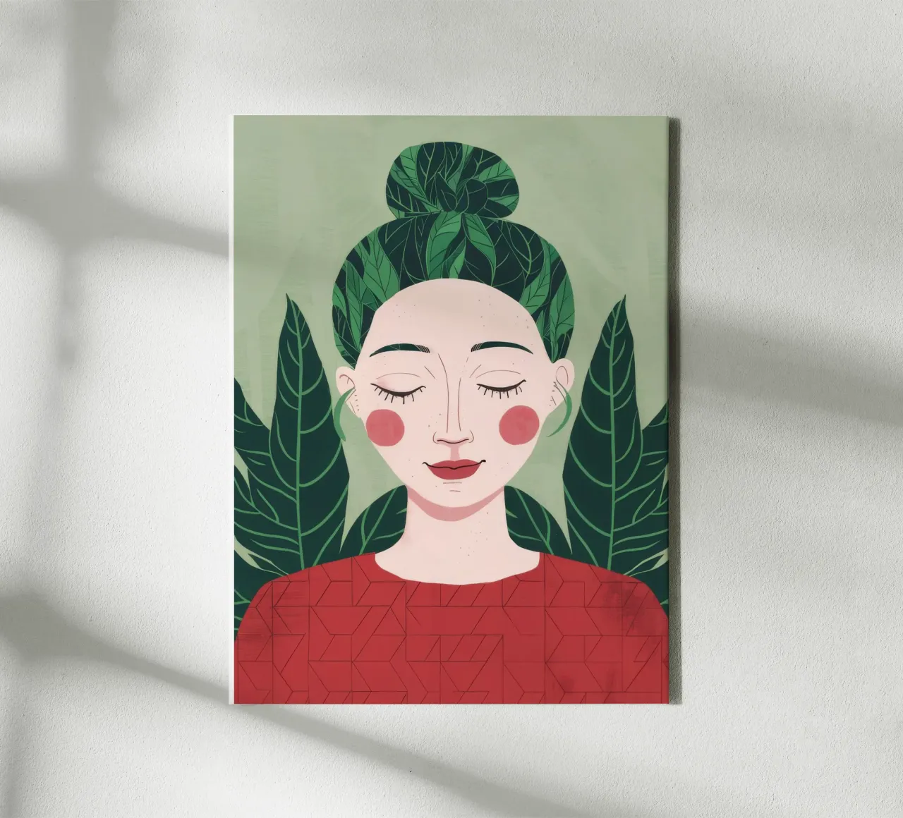 Green Serenity canvas by Twilight Muse