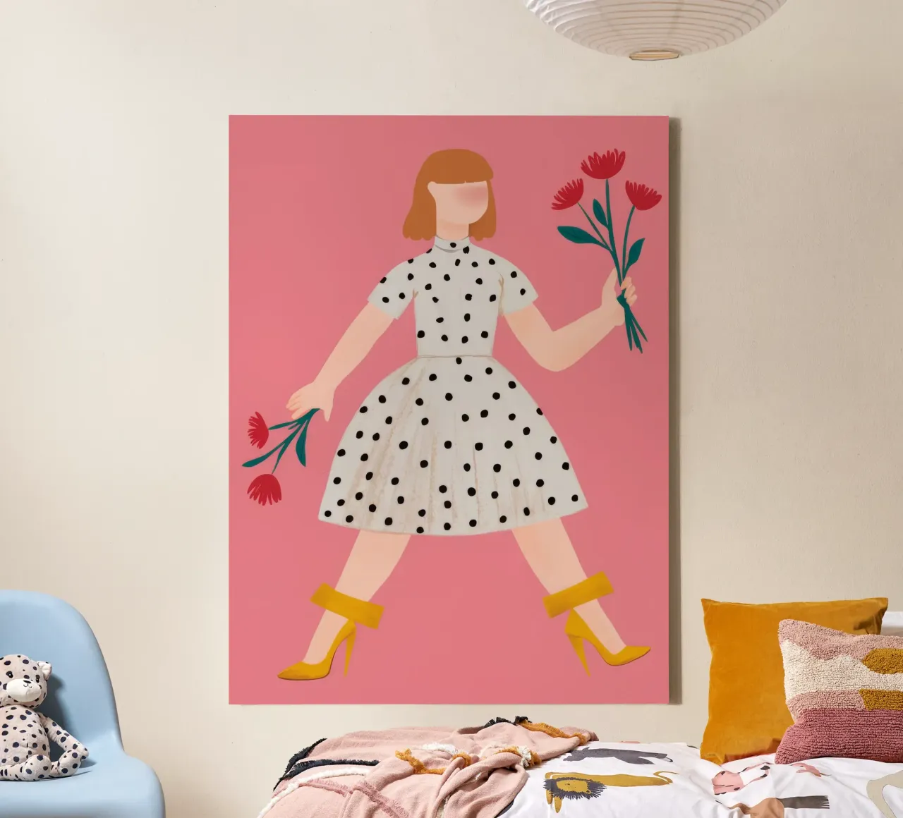 Speelse houding canvas van Twilight Muse
