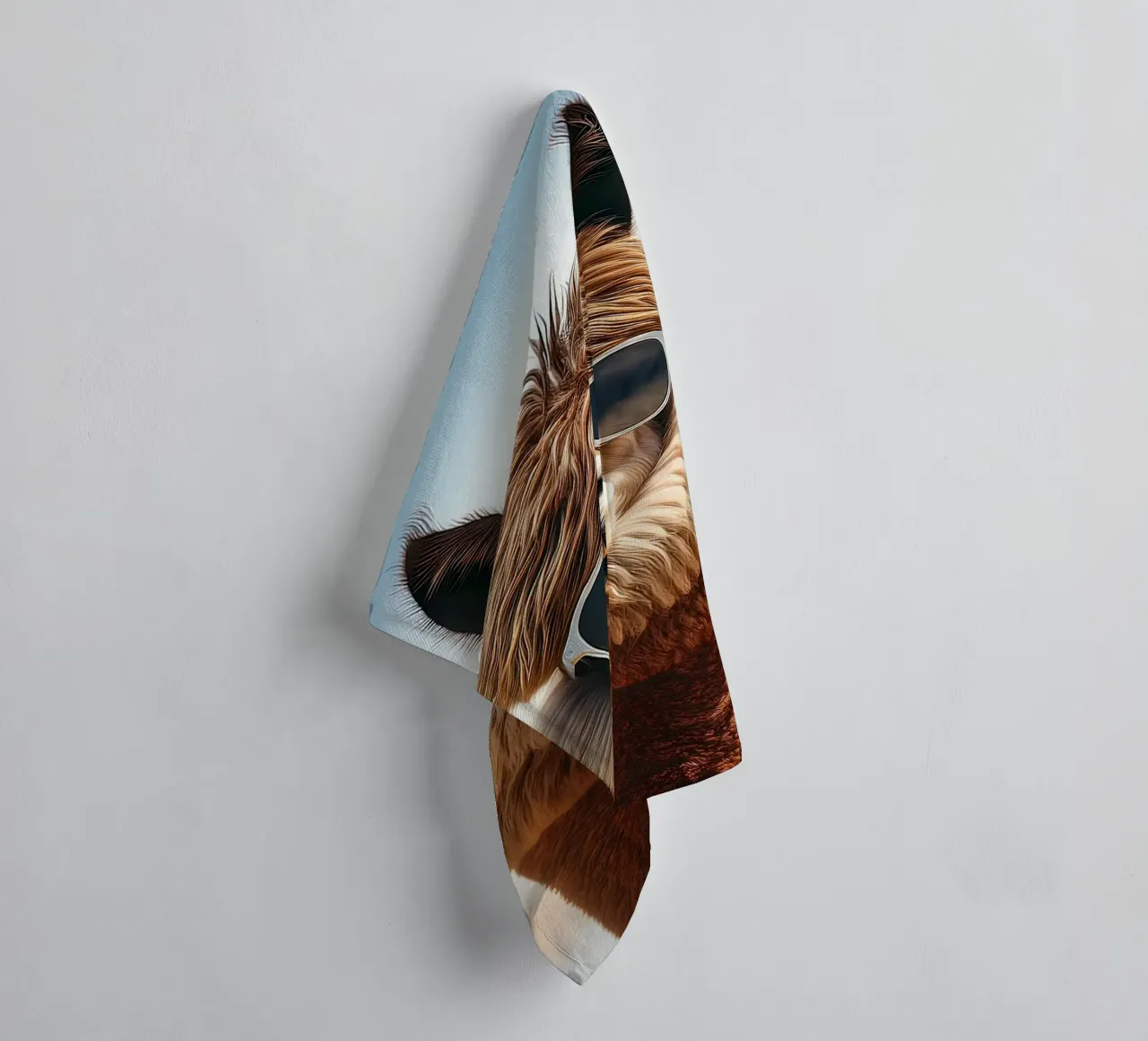 Cool Alpaca Surfer - Arte murale retro Beach Vibes asciugamano da bagno da FlexiDesignsByK