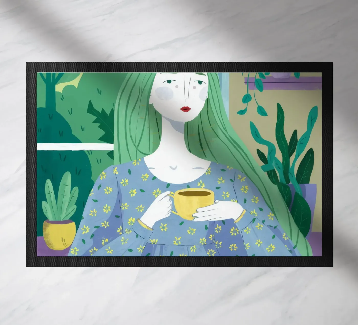 Morning Calm Fußmatte von Twilight Muse