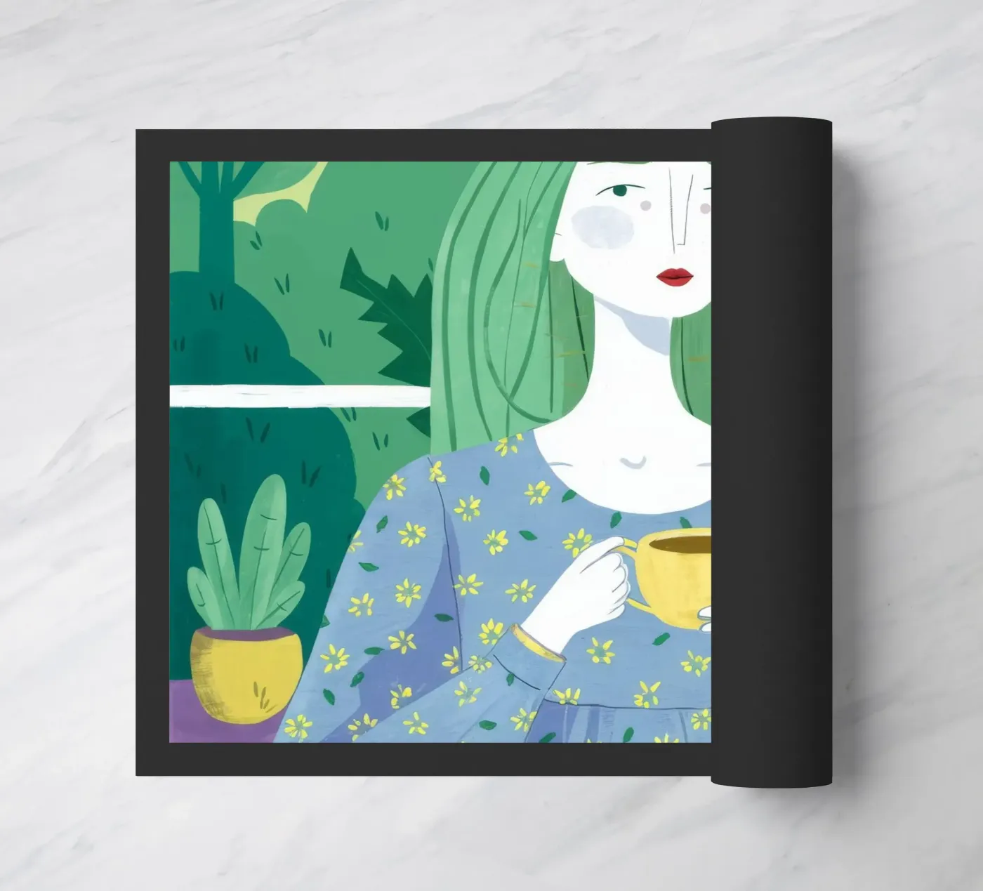 Morning Calm Fußmatte von Twilight Muse